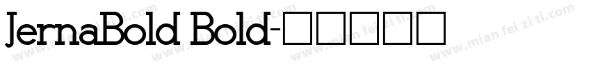 JernaBold Bold字体转换